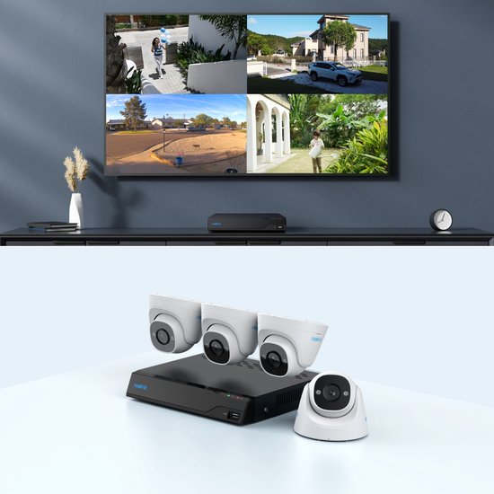 Reolink NVS8-5MD4, 5MP beveiligingsset met detectie van personen, voertuigen en dieren van Reolink — afbeelding 3