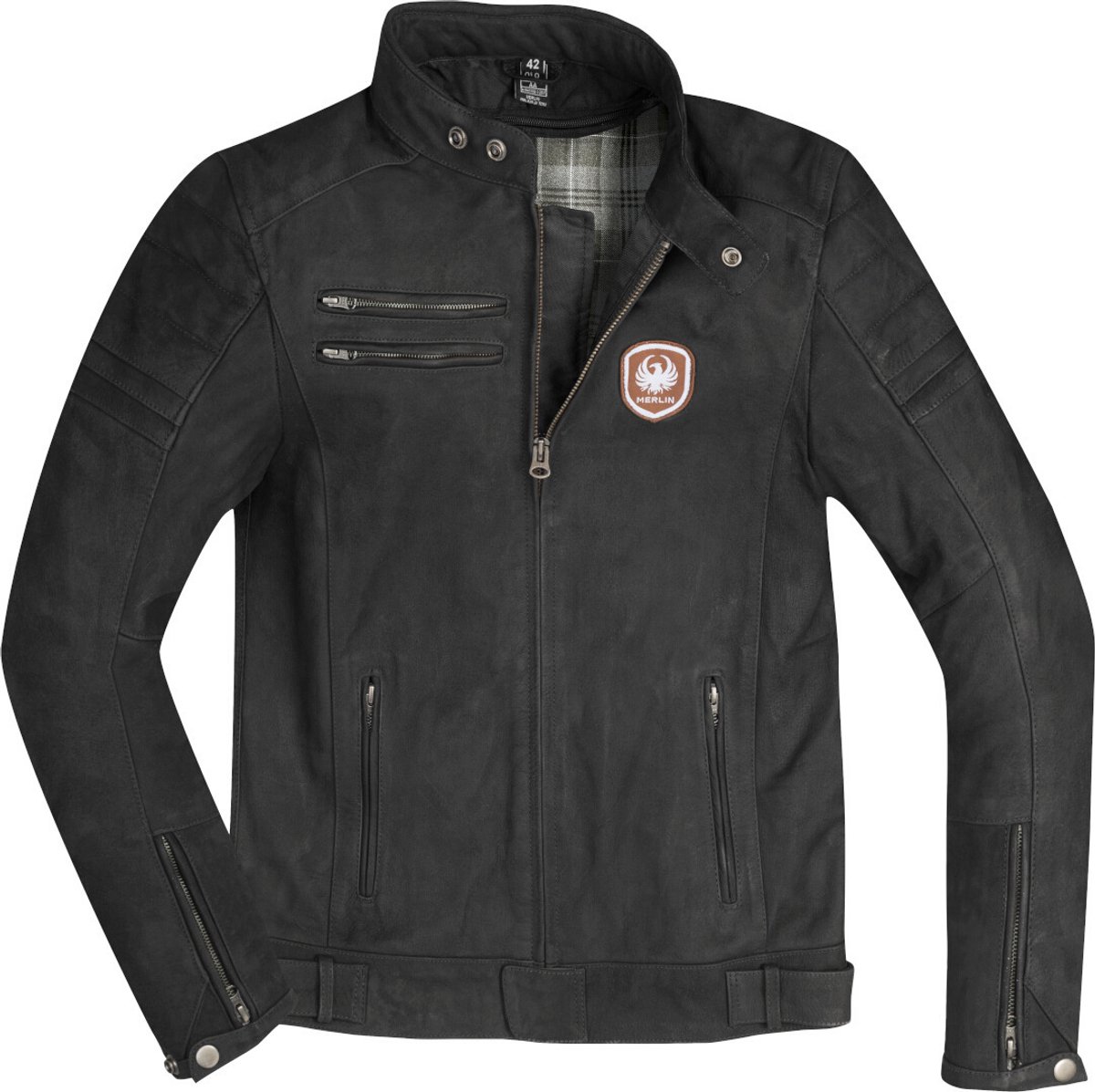 Merlin Alton Zwart Leren Motorjas - Jas
