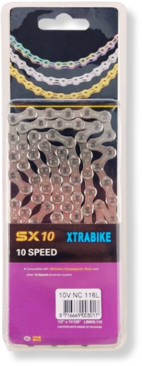 Xtrabike Ketting - Fietsketting - 10v NC 116l