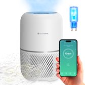 Bol.com Luchtreiniger Pro met App en Vervangbare HEPA 13 Filter en UV-Lamp - Air Purifier - 165m3/u - Air Cleaner - 4 Standen - ... aanbieding