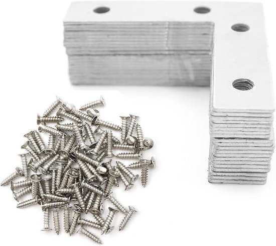 Hoekbeugel langlip voor dubbelstaafmat bevestiging - Verzinkt - 60 mm - RAL 9005 | Handel B.V