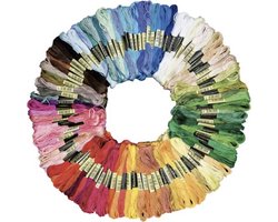 Knaak Borduurgaren - 100 kleuren - Kleurrijk - Hoogwaardig - 8 meter