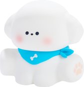 Kinder Nachtlampje Puppy - Nachtlampje Baby - Met aanraaksensor- Veilig voor kinderen - USB Oplaadbaar - Dimbaar - LED - Slaap Maatjes