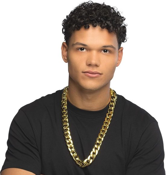 Gouden ketting Gold Digger - Feestartikelen