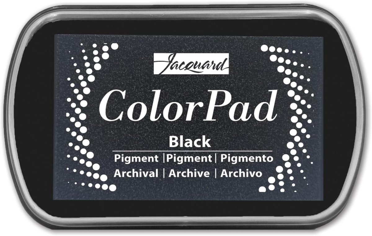 Jacquard pigment inktkussen Black - creatief speelgoed voor kinderen.