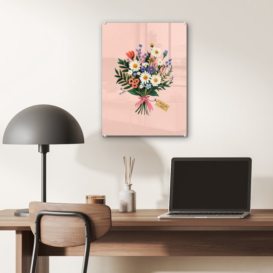 Marguerites - Bouquet - Nœud - Rose