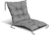 Bol.com Tuinkussen 50x50x50 cm voor stoel waterdicht grijs aanbieding