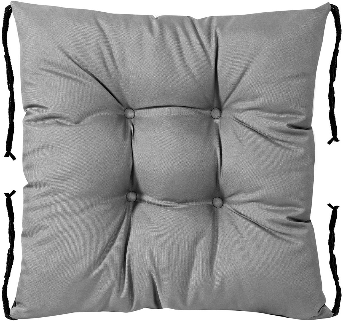 Tuinkussen 42x42 cm voor stoel waterdicht grijs