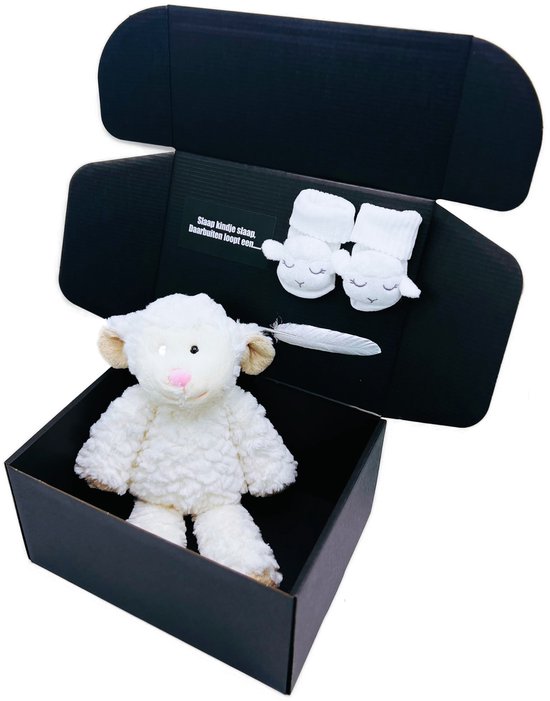 Kraamcadeau slaap kindje slaap - kraamcadeau met knuffel en babysokjes - kraamcadeau rechtstreeks versturen van Bonbonbloom — afbeelding 2
