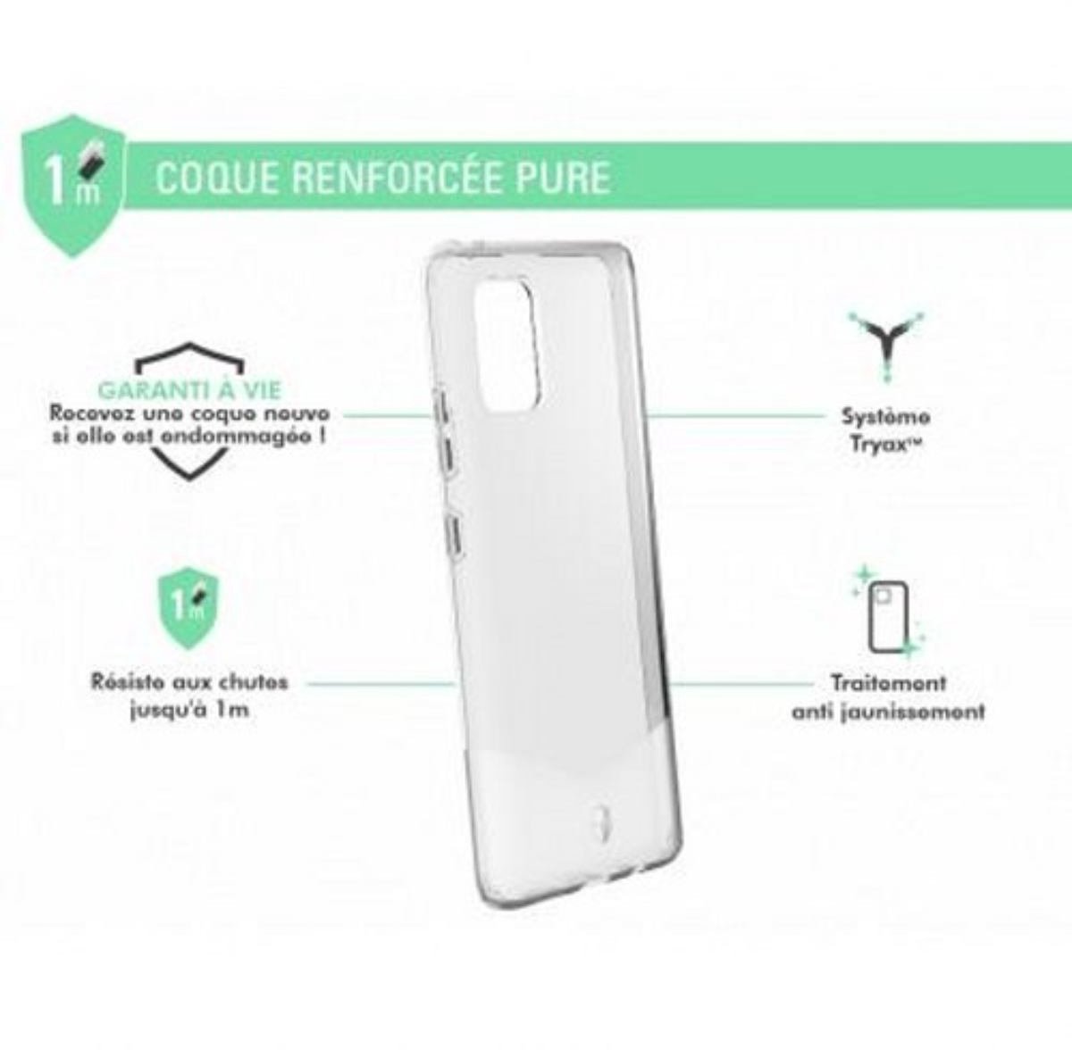 Force Case, Versterkte hoes Geschikt voor Samsung Galaxy A51 5G PURE, Transparant