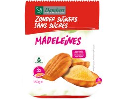 Damhert Glutenvrije Madeleines Suikervrij 150GR