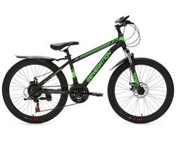 Generation Baturo mountainbike 24 inch - Groen - Spatborden