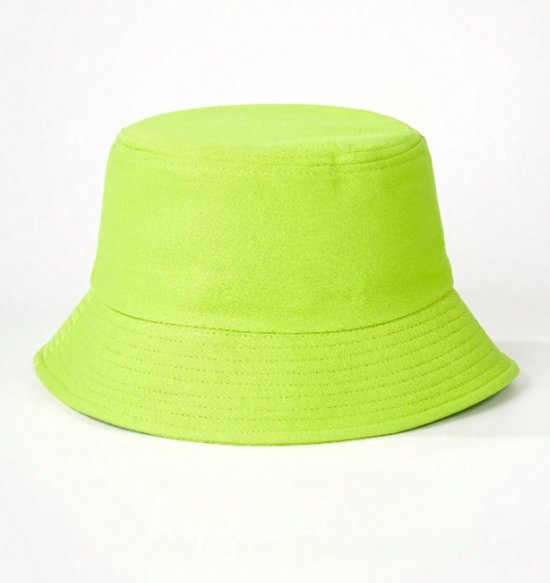 Bucket Hat - Vissershoedje - Buckethat - Feest - Festival - Carnaval - Outfit - One Size Fits All - Lime Groen