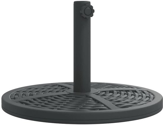 vidaXL Parasolvoet voor stok van Ø38 / 48 mm 12 kg rond - Parasolvoet - Parasolvoeten - Parasol Voet - Voet Parasol