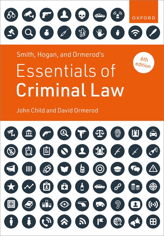 Smith, Hogan, and Ormerod's Essentials of Criminal Law - cover