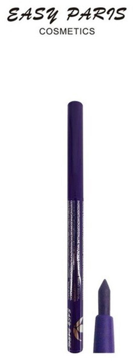 Easy Paris - Donker Paars oogpotlood & lippotlood, draaibaar / Automatic Pencil Eyeliner & Lipliner - Waterproof - Nummer 26 Morado - 1 Stuks