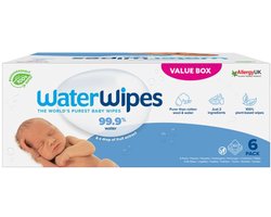 WaterWipes Billendoekjes Bio - 6 x 60 stuks - 360 doekjes