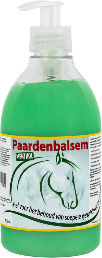 Blije Voeten Paardenbalsem Menthol 500 ML - Extra Sterk - Pferdebalsam - Paardenzalf - Voor Mens - Gewrichtspijn
