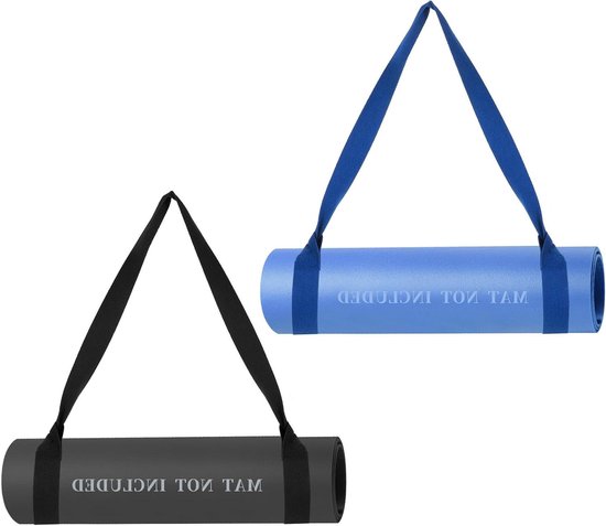 Yogamat met Draagriem - Verstelbare Yogamatband - 1 stuk - Zwart - 152 x 4 cm van Yogamat — afbeelding 4