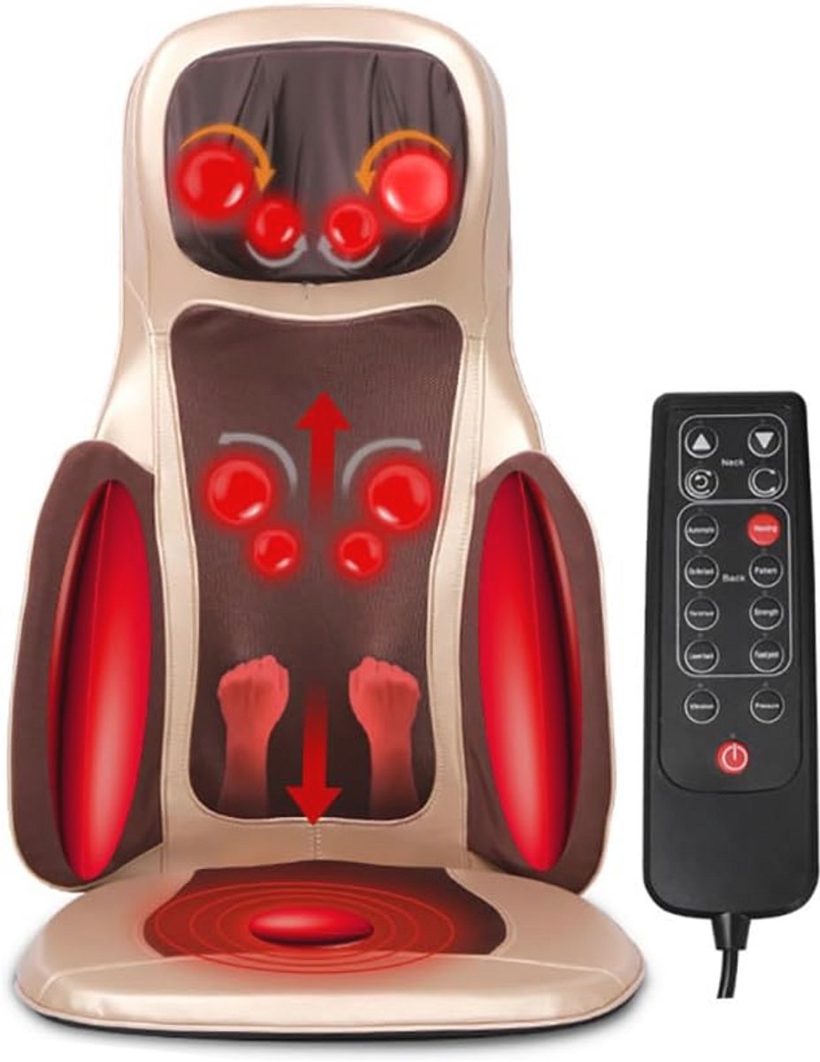Shiatsu Massagemat voor Nek, Rug en Billen