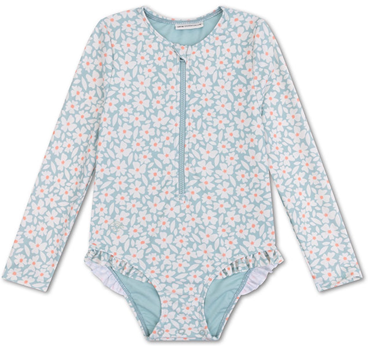 Swim Essentials | Groen Bloemen Meisjes UV Badpak met lange mouwen – Maat 98/104