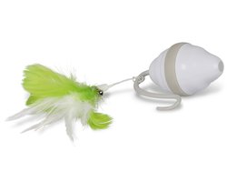 Ebi - Speelgoed Voor Dieren - Kat - Speedy Mouse 13,5x12,5x6,8cm Wit/groen - 1st