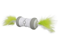 Ebi - Speelgoed Voor Dieren - Kat - Double Spinner 13x6x6cm Wit/groen - 1st