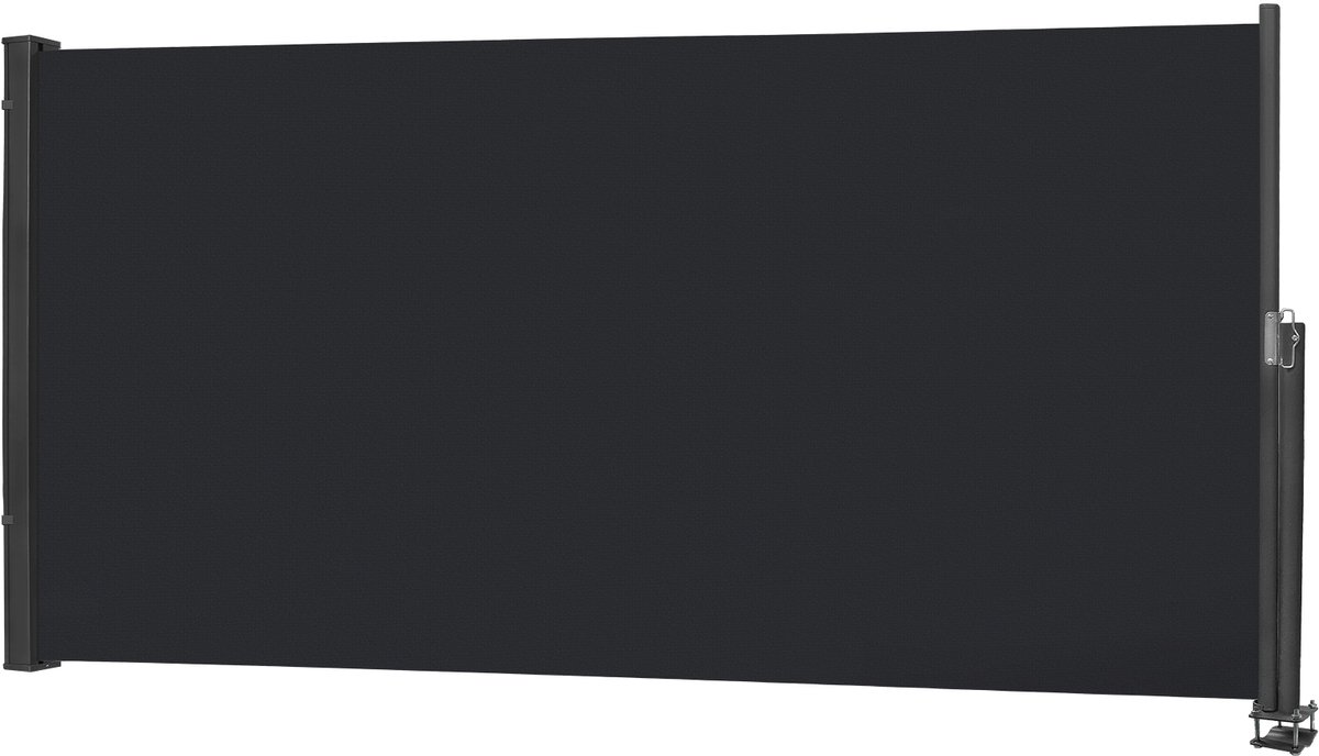 Aufun Zijmarkies,120 X 300 cm, Uittrekbaar, Ondoorzichtig, Luifel Voor Balkon, Terras, Tuin, Antraciet