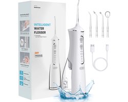 KHYR® - Nieuw - Waterflosser - JetFloss i2 - 2026 Flosapparaat - Monddouche - Draadloos – 4 Modi incl. Intelligente Waterdruk Instelling – IPX7 Waterdicht – 300ml Waterreservoir – Oplaadbaar via USB-C
