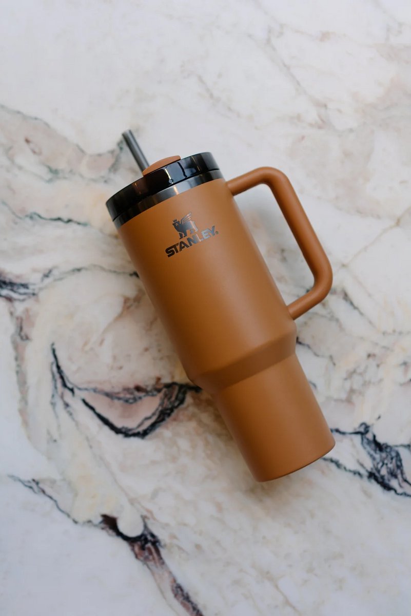 Stanley Quencher H2.0 Flowstate Tumbler - 1.2L - RVS - Camel - Stanley Cup met Rietje en Handvat - Thermosbeker - Thermosfles - Beker - Drinkbeker - Drinkfles - Fles - Koffiebeker To Go - Mug - Waterfles – foto 4