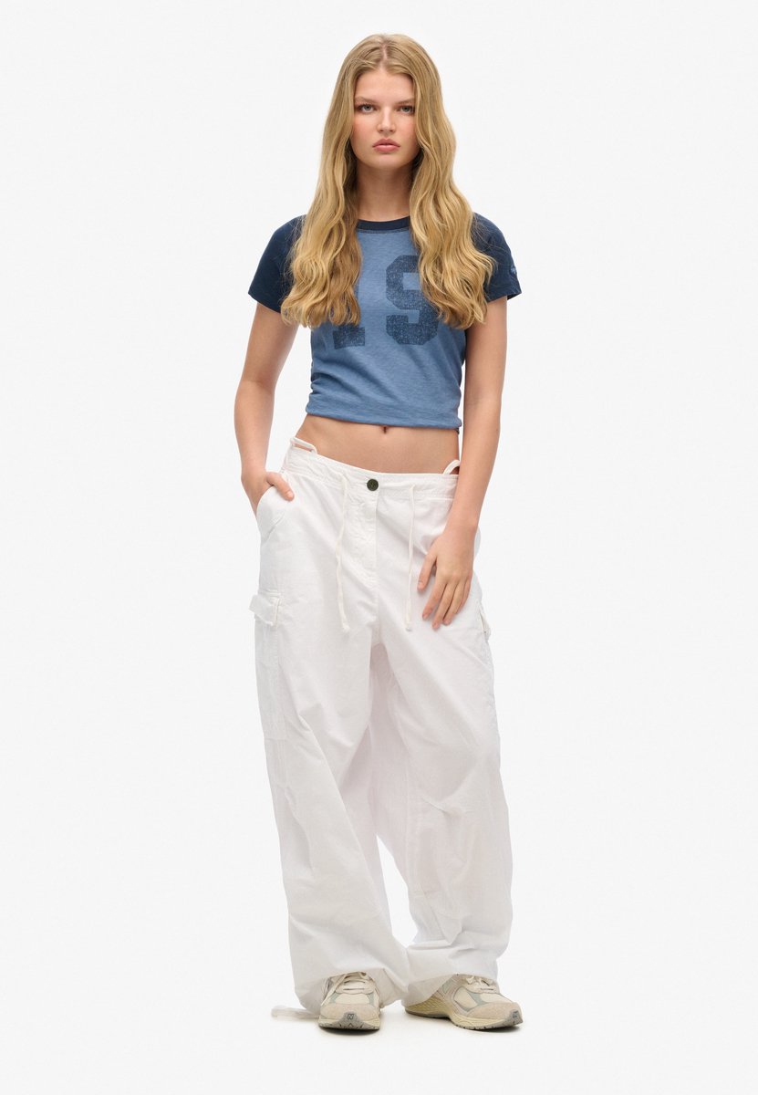 Superdry Baggy Parachute broek Dames Broeken Optic