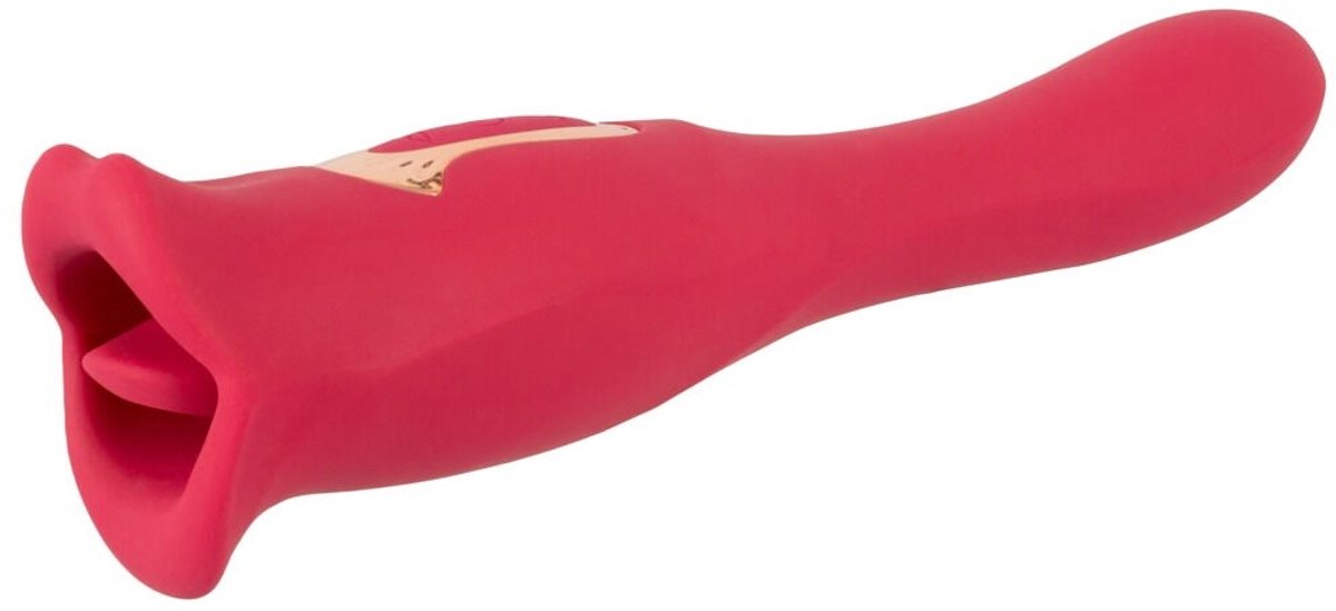 Likkende Tong Vibrator- Clitoris Stimulator - Vibrator in de Vorm van een Mond met Tong - Dubbelzijdige vibrator - Vibrator met bewegende lippen en tong vibrator - 10 Vibratiestanden in schacht en handvat - Bewegende lippen en vibrerende tong