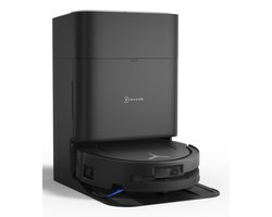 ECOVACS - DEEBOT T80 Omni - Stofzuig en dweilrobot (zwart) - 18.000 Pa zuigkracht- Zelfreinigende Robotstofzuiger met Warmwater – Dweilsysteem - Automatisch Leegstation - Geschikt voor dierenharen
