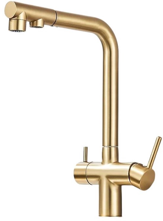 Rhythm 2-RH-360 Goud/Messing Keukenkraan Rhythm 2-RH-360 Goud/Messing Keukenkraan