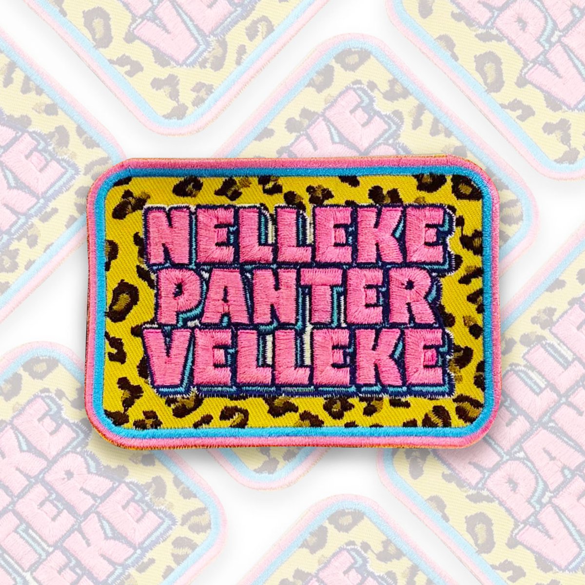 Nelleke Pantervelleke Embleem - Carnavalsembleem - Carnavalskleding - Carnaval accessoires - Oeteldonk emblemen - Kruikenstad emblemen