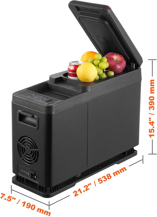 6l 12v Auto Koelkast Vriezer Kachel Mini Auto Vriezer Koeler En Warmer Elektrische Koelkast Draagbare Icebox Reiskoelkast