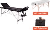 Alora Massagetafel Relax Budget 3 zones incl. hoeslaken en opbergtas - Inklapbaar - Max. Draagvermogen 250 KG - 8 Hoogtestanden - Behandelbank - Behandeltafel - Massage Tafel bed