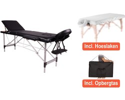 Alora Massagetafel Relax Budget 3 zones incl. hoeslaken en opbergtas - Inklapbaar - Max. Draagvermogen 250 KG - 8 Hoogtestanden - Behandelbank - Behandeltafel - Massage Tafel bed