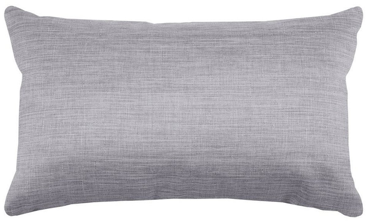 Stof Textile sierkussen Bea - lichtgrijs - 30 x 50 cm - bank kussens - zitkussens - binnen/buiten - polyester