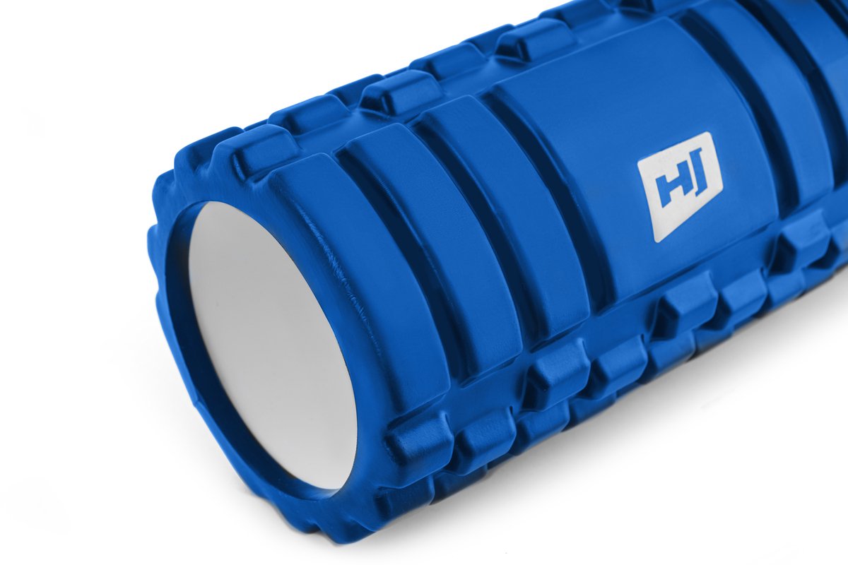 Hop-Sport Fasciarol HS-A045YG – Massage Foam Roller met Golfstructuur, 45x14 cm, Medium Hardheid voor Spierherstel (Blauw) thumbnail 2