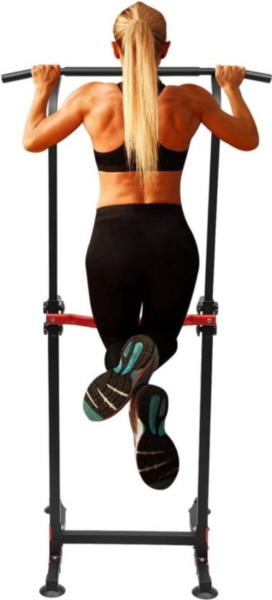 Thuys – Pull Up Bar – Pull Up Station – Tower Krachtstation – Power Tower Pull Up – 116cm Hoog – Zwart