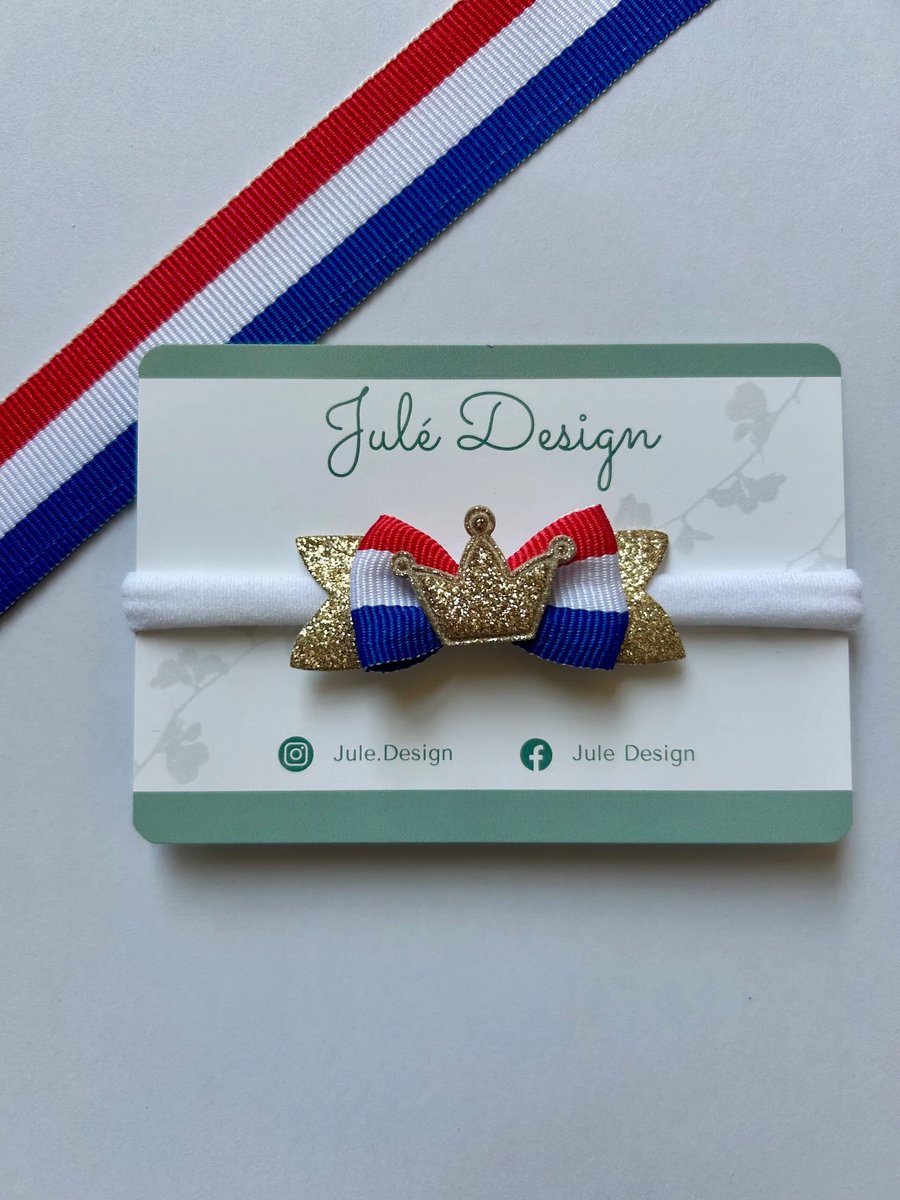 Julé Design koningsdag baby haarband