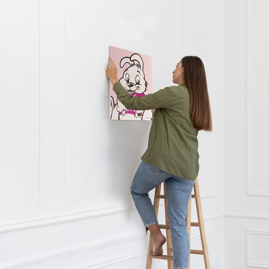 Banksy Graffiti - Canvas Schilderij 32x45 cm - Schilderijen Woonkamer