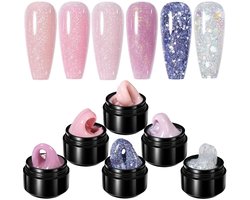 HEMA Born Pretty - Builder gel - 6x15 ml - -vrij - Buildergel - Builder gel nagels - Builder gel set - Builder gel gel nagels - Gelnagels - Gel nagels - Gel voor nagels - Hard gel - Polygel