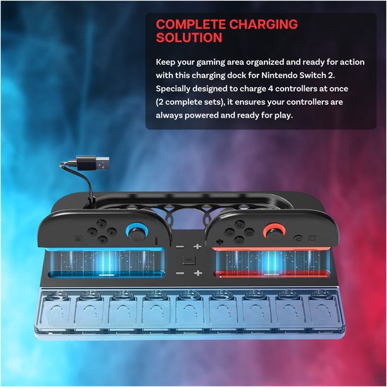 Charging your Switch 2 Joy-Cons is lit with this RGB dock | Popular Science