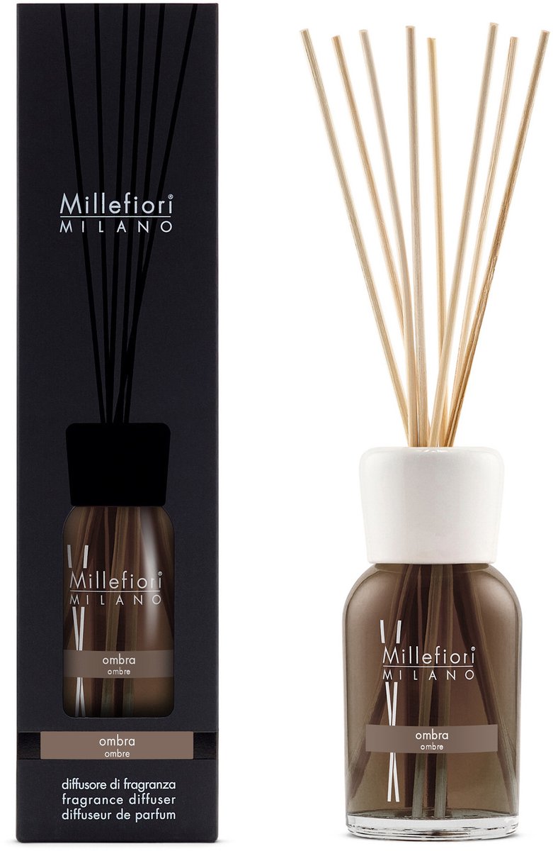Millefiori Milano Geurstokjes 250 ml - Ombra