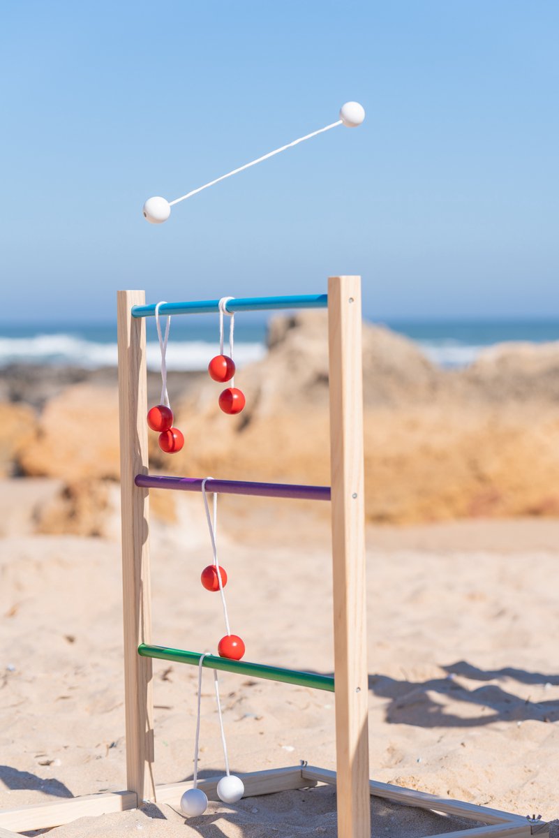 BS Toys Slingerspel - Werpspel voor Kinderen en Volwassenen - Hout - Slingerspel - Laddergolf - Buitenspeelgoed - Buitenspel - Werpspel - Buitenspeelgoed - Buitenspel - Buiten Spellen - Tuin Speelgoed — afbeelding 5