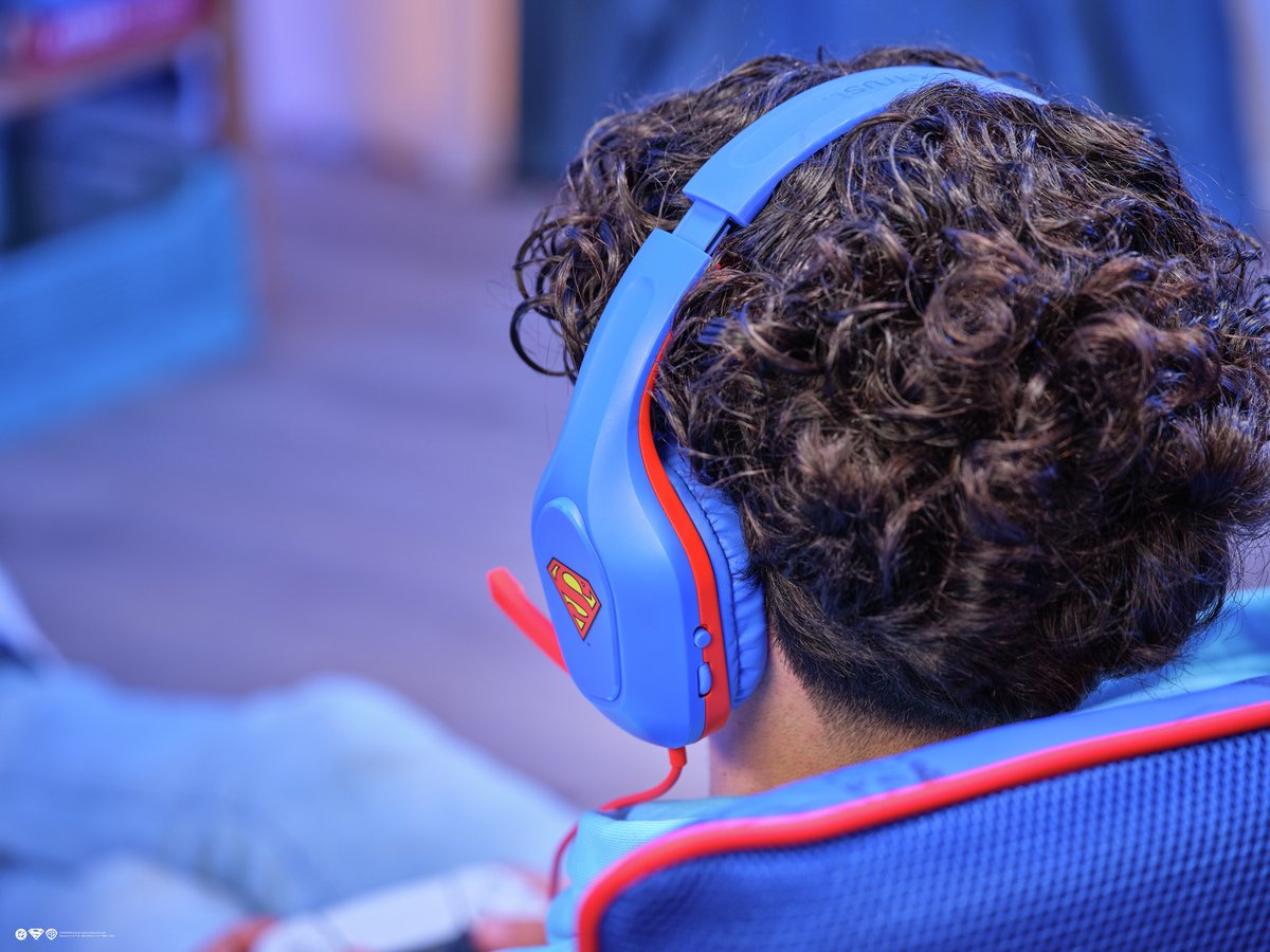 Trust GXT 415SM Zirox - Bedrade Superman Gaming Headset - voor PC, PS4, PS5, Xbox & Switch - Stereo - Superman Blauw thumbnail 8