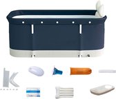 Thuys – Zitbad Voor In Douche – Opvouwbaar Bad – Ligbad – 120cm x 55cm x 50cm – Marineblauw
