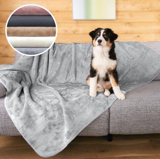 Kerbl Coperta Per Cani Stella 140x100 Cm - Beige Con Stampe Zampe, Per Divano E Viaggi - Foto 7